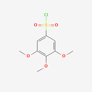 Chemical structure of 3,4,5-Trimethoxybenzene-1-sulfonyl chloride