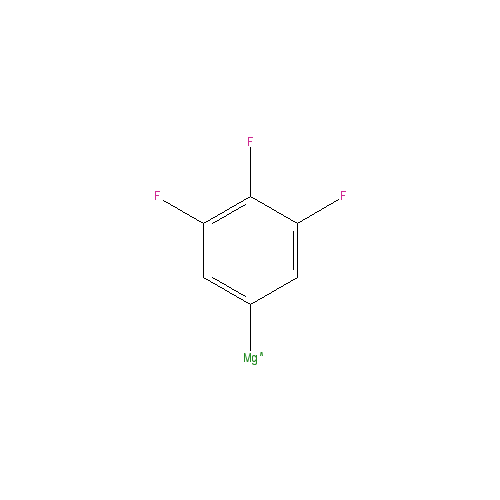 Chemical structure of 3,4,5-Trifluorophenylmagnesium bromide