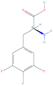 Chemical structure of 3,4,5-Trifluorophenylalanine