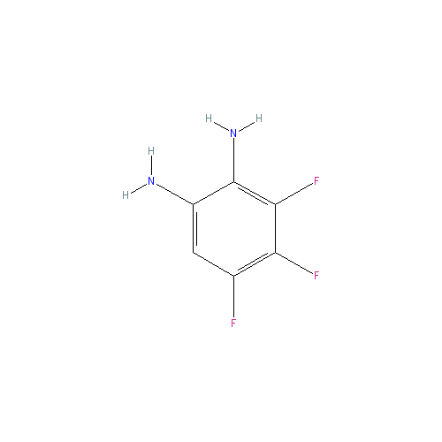 Chemical structure of 3,4,5-Trifluorobenzene-1,2-diamine