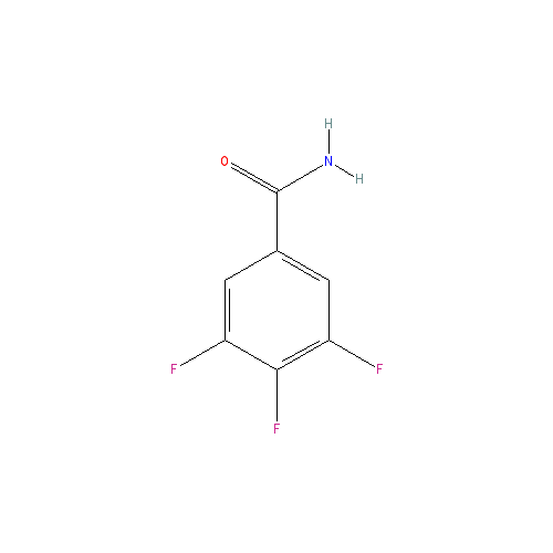 Chemical structure of 3,4,5-Trifluorobenzamide
