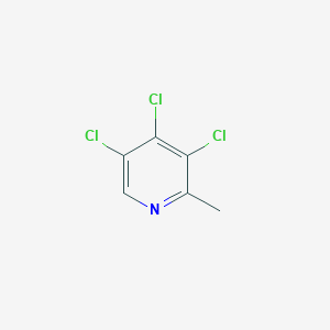 Chemical structure of 3,4,5-trichloro-2-Methylpyridine