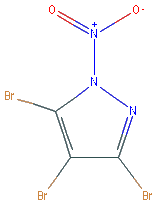 Chemical structure of 3,4,5-tribroMo-1-nitro-1H-pyrazole