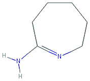Chemical structure of 3,4,5,6-Tetrahydro-2H-azepin-7-amine hydrochloride