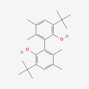 Chemical structure of 3,3'-Di-tert-butyl-5,5',6,6'-tetramethyl-[1,1'-biphenyl]-2,2'-diol