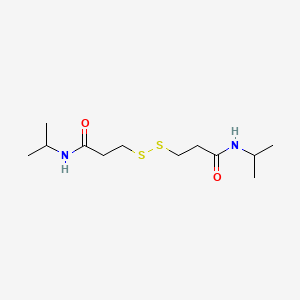 Chemical structure of 3,3'-Disulfanediylbis(N-isopropylpropanamide)