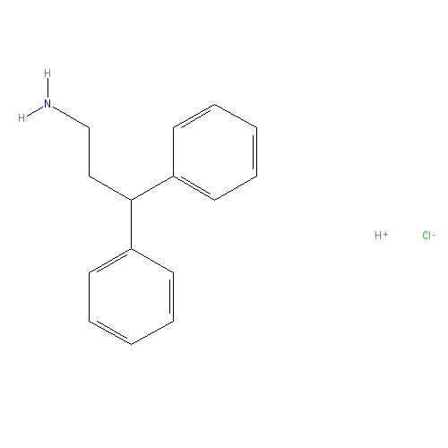 Chemical structure of 3,3-Diphenylpropylamine