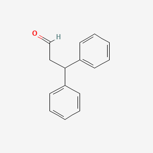 Chemical structure of 3,3-diphenylpropanal