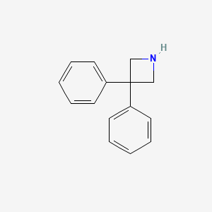 Chemical structure of 3,3-Diphenylazetidine