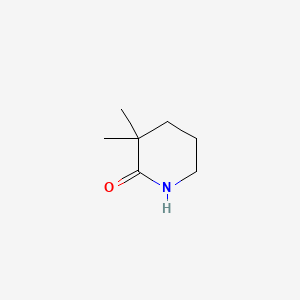 Chemical structure of 3,3-Dimethylpiperidin-2-one