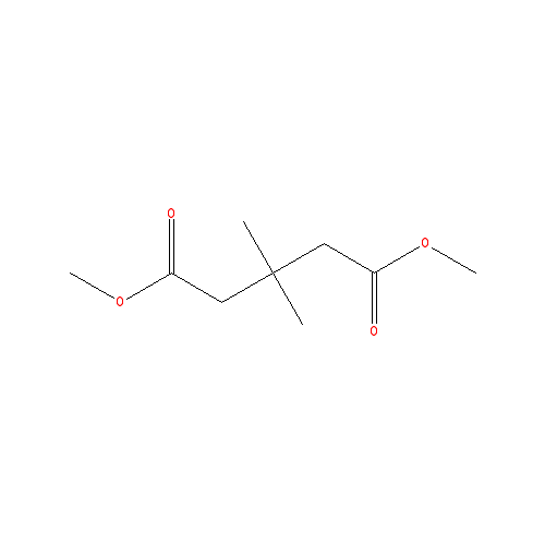 Chemical structure of 3,3-DIMETHYL-PENTANEDIOIC ACID DIMETHYL ESTER