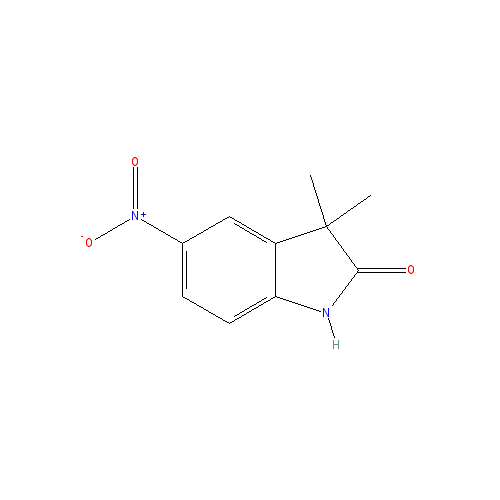 Chemical structure of 3,3-DiMethyl-5-nitroindolin-2-one