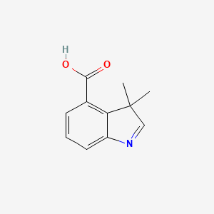Chemical structure of 3,3-Dimethyl-3H-indole-4-carboxylic acid