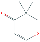 Chemical structure of 3,3-Dimethyl-2,3-dihydropyran-4-one