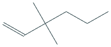 Chemical structure of 3,3-Dimethyl-1-hexene