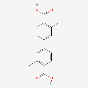 Chemical structure of 3,3'-Dimethyl-[1,1'-biphenyl]-4,4'-dicarboxylic acid