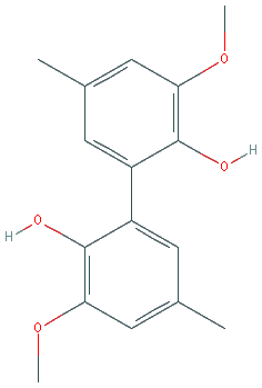 Chemical structure of Dimethoxy di-p-cresol