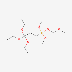Chemical structure of 3,3-Dimethoxy-2,7,10,13,16-pentaoxa-3-Silaheptadecane