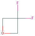 Chemical structure of 3,3-difluorooxetane