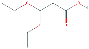 Chemical structure of 3,3-Diethoxypropanoic acid