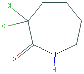 Chemical structure of 3,3-Dichloroazepan-2-one