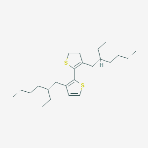 Chemical structure of 3,3'-Bis(2-ethylhexyl)-2,2'-bithiophen