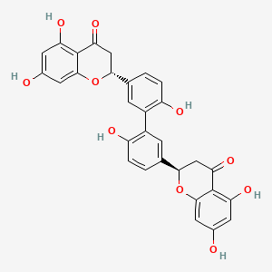 Chemical structure of 3',3'''-Binaringenin