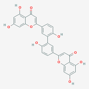 Chemical structure of 3',3'''-Biapigenin