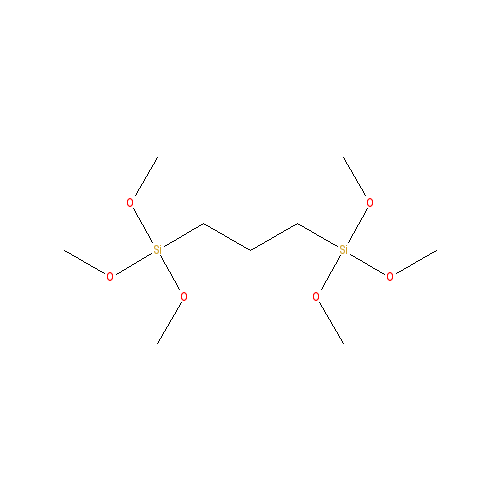 Chemical structure of 3,3,7,7-Tetramethoxy-2,8-dioxa-3,7-disilanonane