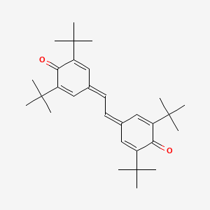 Chemical structure of 3,3',5,5'-Tetrabis(tert-butyl)stilbenequinone
