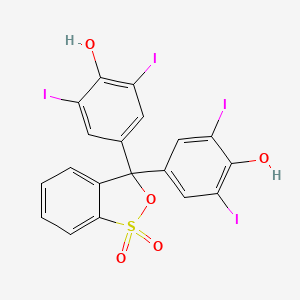 Chemical structure of Iodophenol blue