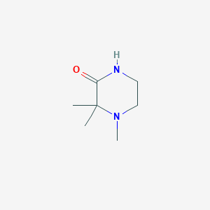 Chemical structure of 3,3,4-Trimethylpiperazin-2-one