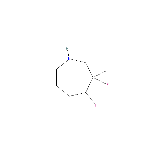 Chemical structure of 3,3,4-Trifluoroazepane Hydrochloride
