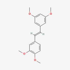 Chemical structure of 3,3',4,5'-Tetramethoxypiceatannol