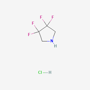 Chemical structure of 3,3,4,4-Tetrafluoropyrrolidine Hydrochloride