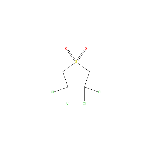Chemical structure of 3,3,4,4-Tetrachlorosulfolane