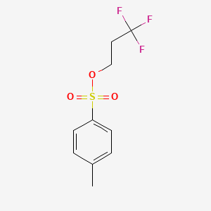 Chemical structure of 3,3,3-Trifluoroprop-1-yl toluene-4-sulphonate