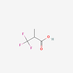 Chemical structure of 3,3,3-Trifluoro-2-methylpropanoic acid