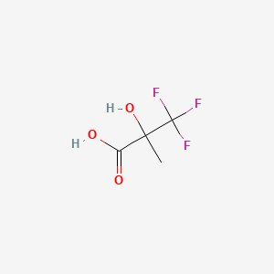 Chemical structure of 3,3,3-Trifluoro-2-hydroxy-2-methylpropionic Acid