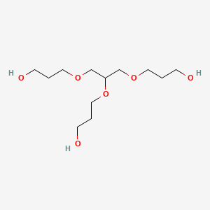 Chemical structure of 3,3',3''-[1,2,3-Propanetriyltris(oxy)]tris(1-propanol)