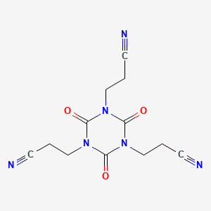 Chemical structure of 3,3',3''-(2,4,6-Trioxo-1,3,5-triazinane-1,3,5-triyl)tripropanenitrile