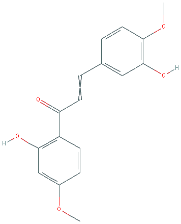 Chemical structure of 3,2'-Dihydroxy-4,4'-dimethoxychalcone