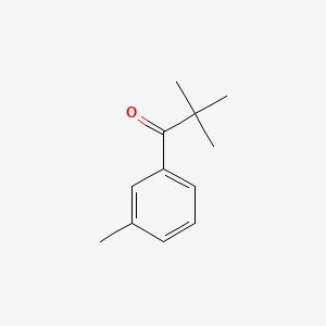 Chemical structure of 3',2,2-Trimethylpropiophenone