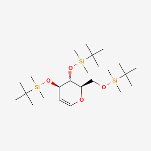 Chemical structure of Tri-O-(tert-butyldimethylsilyl)-D-glucal
