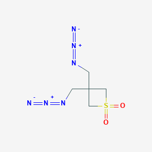 Chemical structure of 3,3-Bis(azidomethyl)thietane 1,1-dioxide