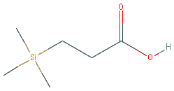 Chemical structure of 3-(Trimethylsilyl)propanoic acid