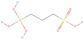 Chemical structure of 3-(TRIHYDROXYSILYL) PROPANE-1-SULFONIC ACID