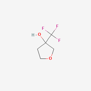 Chemical structure of 3-(Trifluoromethyl)oxolan-3-ol
