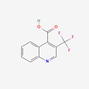 Chemical structure of 3-(Trifluoromethyl)quinoline-4-carboxylic acid