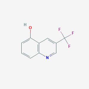 Chemical structure of 3-(Trifluoromethyl)quinolin-5-ol